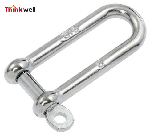 Manille droite longue galvanisée forgée Thinkwell 