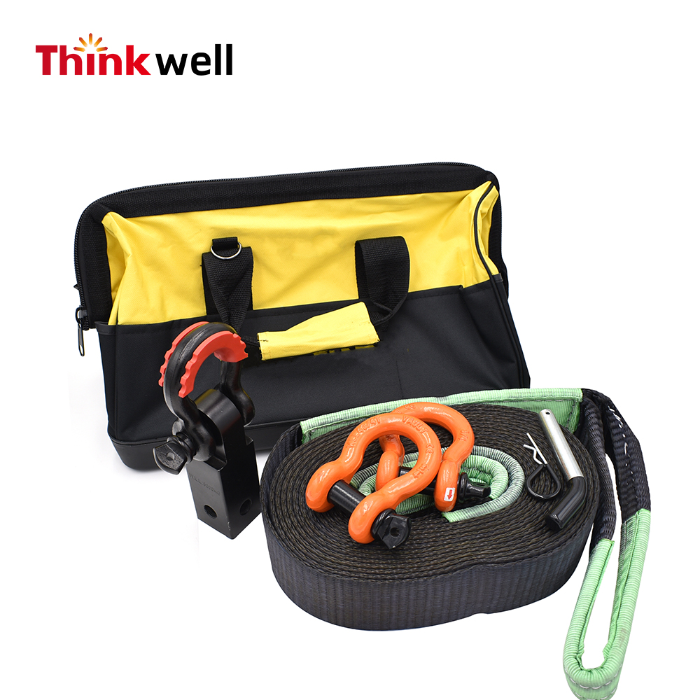 Kit de récupération de sangle de remorquage pour équipement de plein air à usage intensif